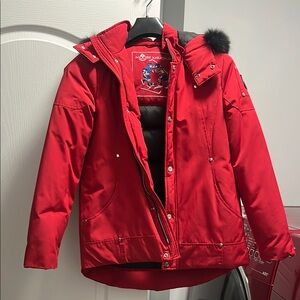 Moose Knuckles Jacket with Fur Hood Used XL like new!